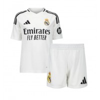 Camisa de time de futebol Real Madrid Aurelien Tchouameni #14 Replicas 1º Equipamento Infantil 2024-25 Manga Curta (+ Calças curtas)